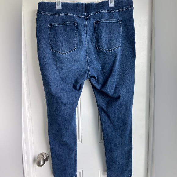 Soft Surroundings High Waist Button Hem Pull On Jean Jeggings size 1X - Picture 5 of 10